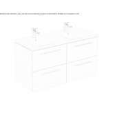 Wall-mounted washbasin cabinet Matignon