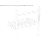 Metal console sink Matignon