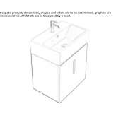 Washbasin cabinet with doors Piskivka