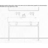 Carrara marble double console washbasin with towel rail Foscoe