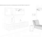 Sectional washbasin cabinet Rachita