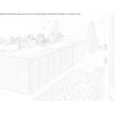 Segmented washbasin cabinet for wall mounting Ivankovo