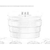 Washbasin cabinet with drawers Duncraig