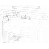 Sink console with drawers Piscoiu