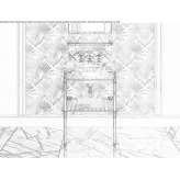 Console sink with towel rack Nurluca