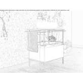 Standing under-washbasin cabinet with drawers Matfors