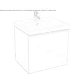 Wall-mounted washbasin cabinet Cislau