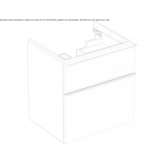 Wall-mounted washbasin cabinet with drawers Elstead