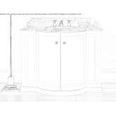 Washbasin cabinet with doors Wessling