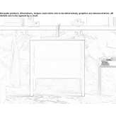 Wooden washbasin cabinet with drawers, standing Calbuco
