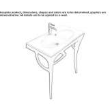 Iroko console sink Antheit