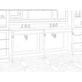 Double marble console sink Sinsicap