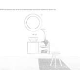 Wall-mounted washbasin cabinet Carman