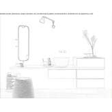 Wall-mounted washbasin cabinet Carman