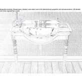 Metal washbasin cabinet Tascott