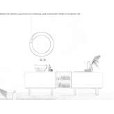 Sectional washbasin cabinet with drawers Carman