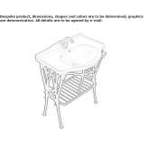 Aluminiowy zlew konsolowy Polutla