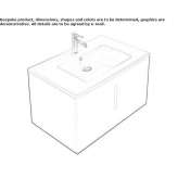 MDF washbasin cabinet Rowland