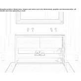 Double wooden washbasin cabinet with drawers Tann
