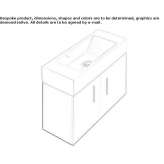 Washbasin cabinet with doors Piskivka