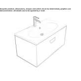 Wall-mounted washbasin cabinet Antheit