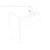 Wall-mounted washbasin cabinet with doors Uludere