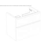 Wall-mounted washbasin cabinet with drawers Uludere
