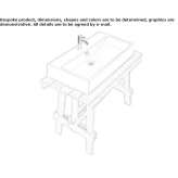 Larch console sink Piskivka