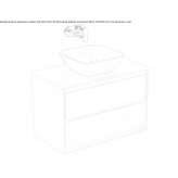 Washbasin cabinet with drawers Brusperk