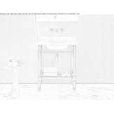 Floor-standing stainless steel console sink Aston