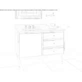 Washbasin cabinet with drawers Pytalovo