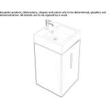 Washbasin cabinet with doors Piskivka