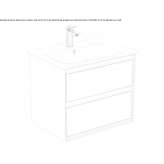 Washbasin cabinet with drawers Brusperk