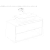 Washbasin cabinet with drawers Brusperk