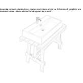 Larch console sink Piskivka