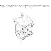 Oak console sink Tronca