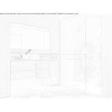 Wall-mounted washbasin cabinet with drawers Karosta