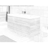 Wall cabinet under the washbasin with a mirror Ukhta
