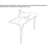Glass console sink Casimcea
