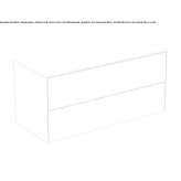 Wall-mounted washbasin cabinet with drawers Niksic