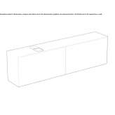 Wall-mounted washbasin cabinet with drawers Niksic