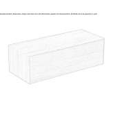 Single wall-mounted washbasin cabinet with drawers Niksic