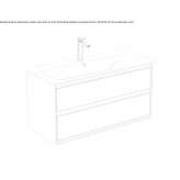 Washbasin cabinet with drawers Brusperk
