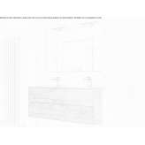 Double wooden washbasin cabinet mounted to the wall Yeppoon