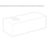 Single wall-mounted washbasin cabinet with drawers Niksic