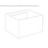 Single wall-mounted washbasin cabinet with drawers Niksic
