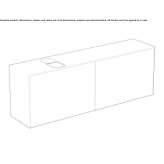 Wall-mounted washbasin cabinet Niksic