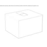 Single wall-mounted washbasin cabinet with drawers Niksic