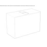 Single wall-mounted washbasin cabinet with drawers Niksic