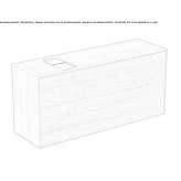 Single wall-mounted washbasin cabinet with drawers Niksic